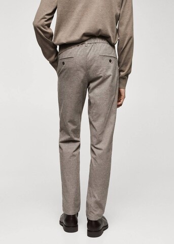 MANGO MAN Slimfit Hose 'Brest' in Beige