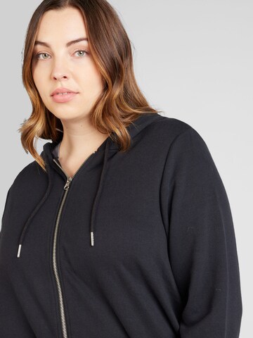 ONLY Carmakoma Sweat jacket 'BELLA' in Black