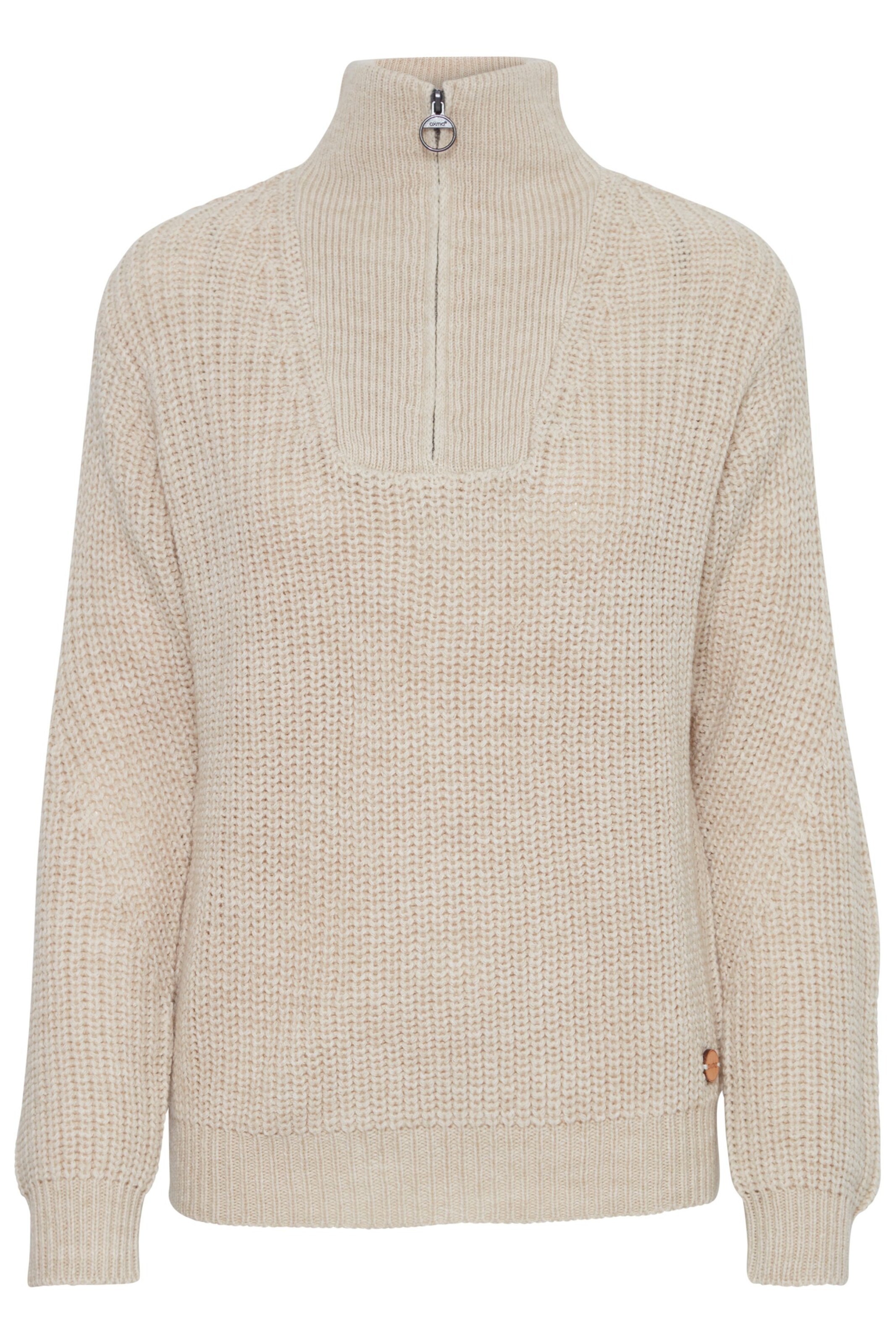 Oxmo Pullover 'Nancy' in Beige: Vorderseite