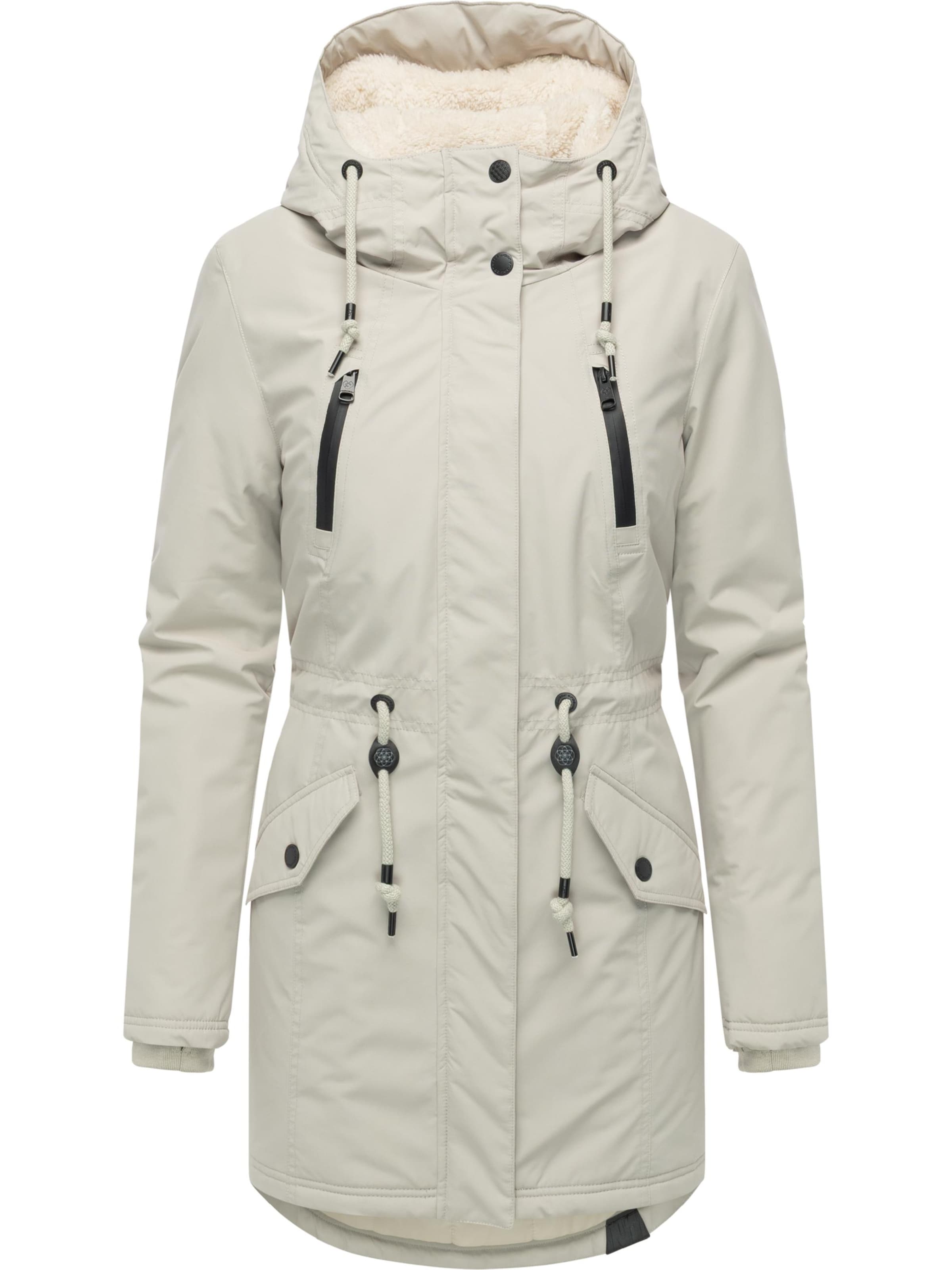 bēšs Ragwear Ziemas parka 'Elsien': no priekšpuses