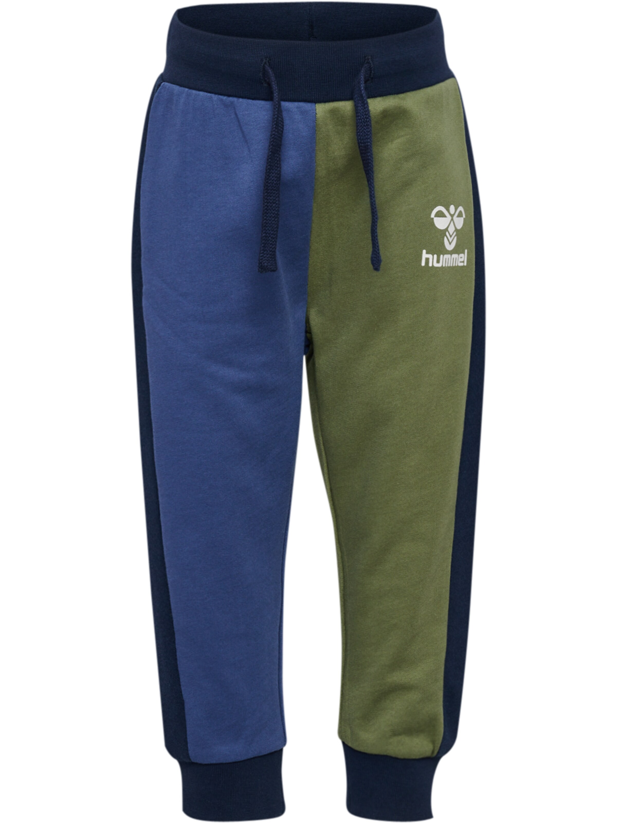 Hummel Tapered Hose 'Assym' in Blau: Vorderseite
