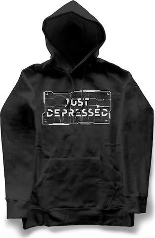 Sweat-shirt 'Good Times' JustDepressed Clothing en noir : devant