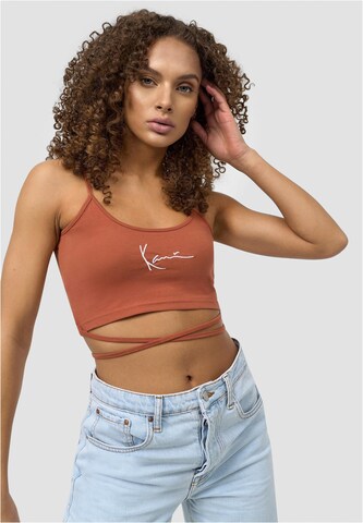 Karl Kani Top in Brown: front