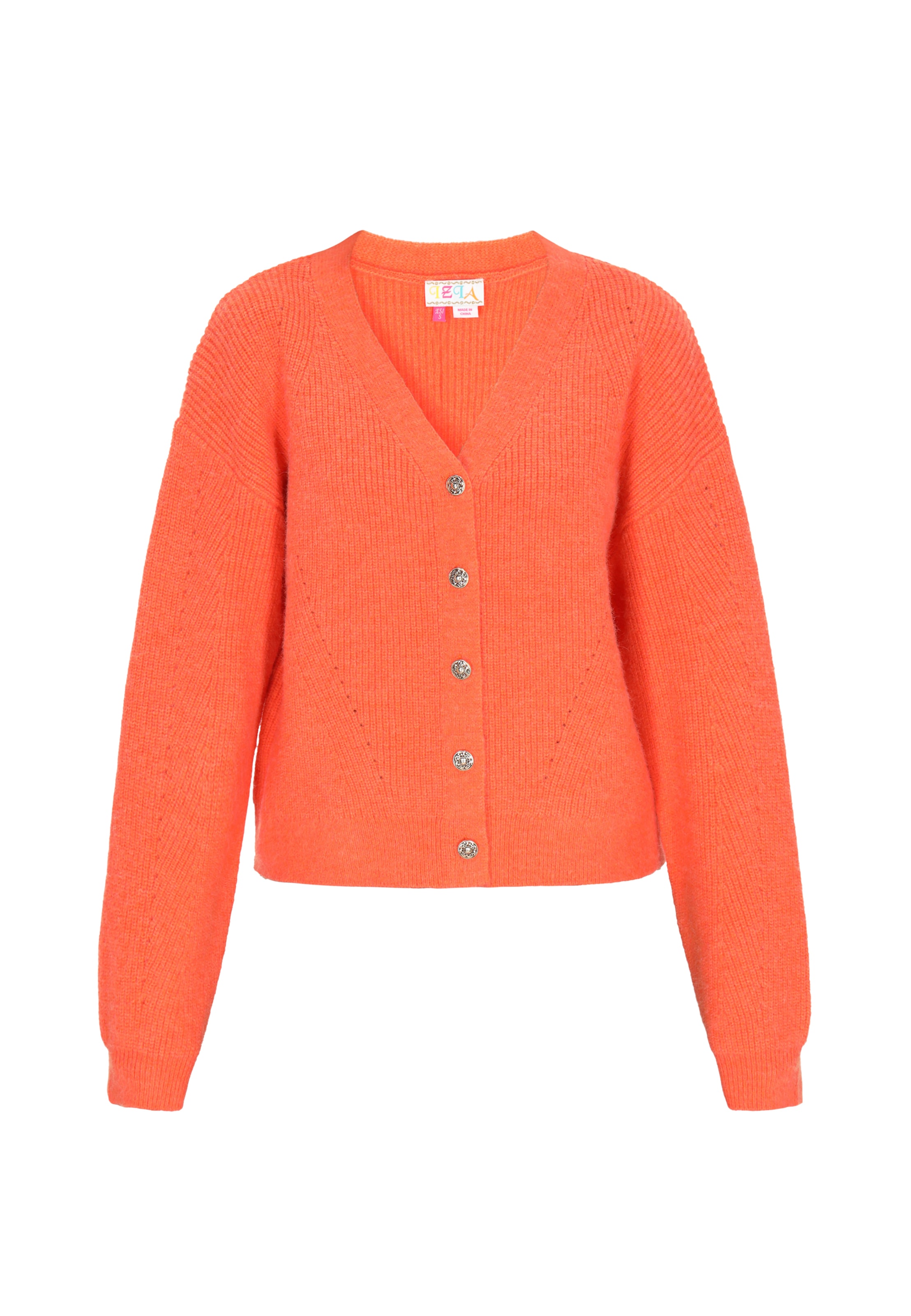 IZIA Strickjacke in Orange: Vorderseite