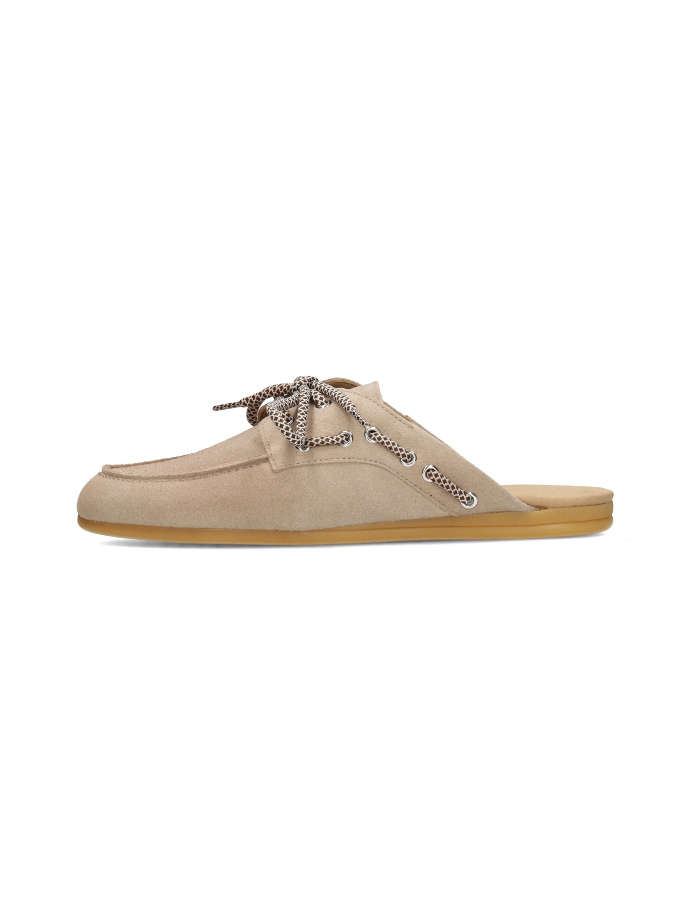 PS Poelman Muiltjes 'Loes' in Beige: voorkant