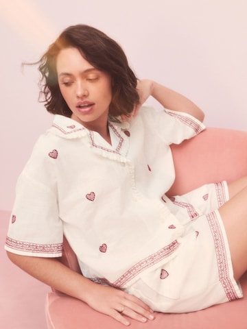 Next Kratke hlače za spanje | bela barva