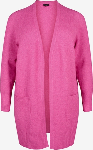 Cardigan 'Casunny' Zizzi en rose : devant