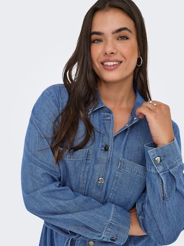 Robe-chemise ONLY Carmakoma en bleu