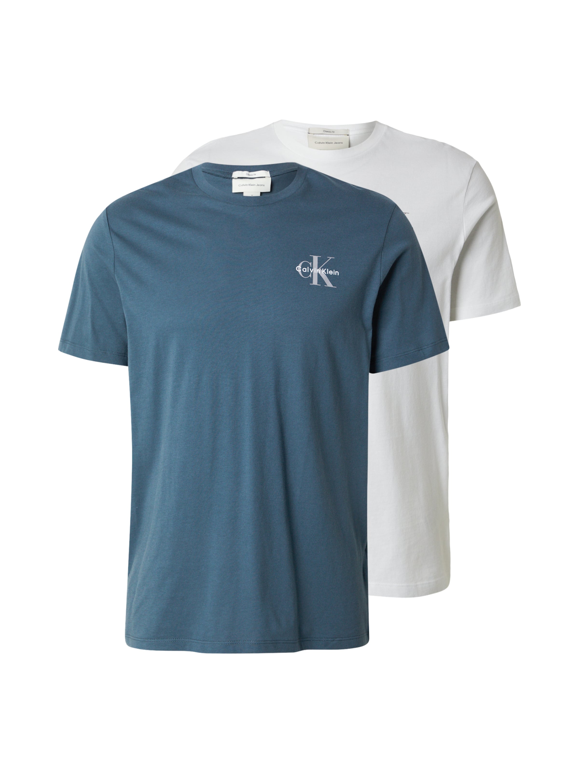 T-Shirt Calvin Klein Jeans en bleu : devant