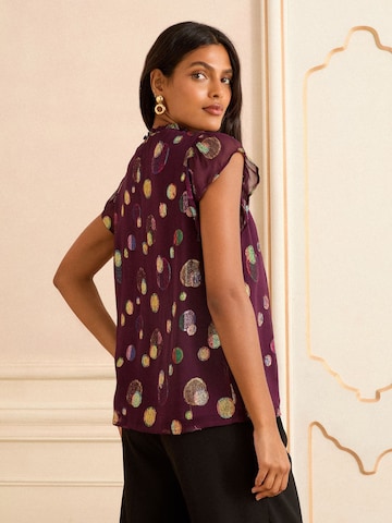 love & roses - Blusa em roxo