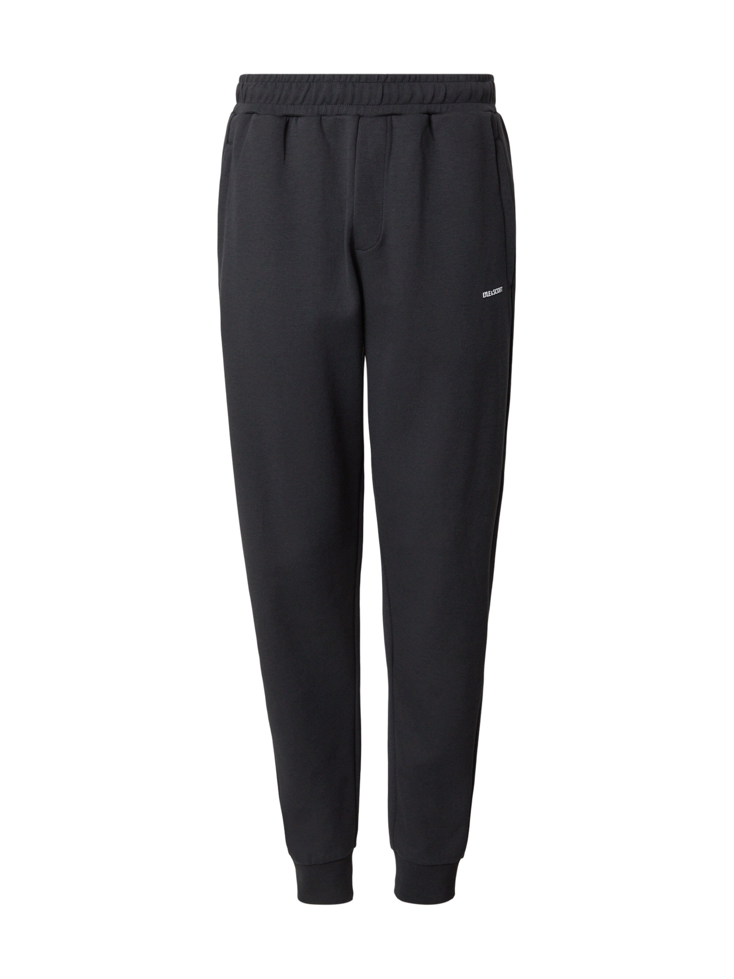 Lyle & Scott Дънки Tapered Leg Панталон в черно: отпред