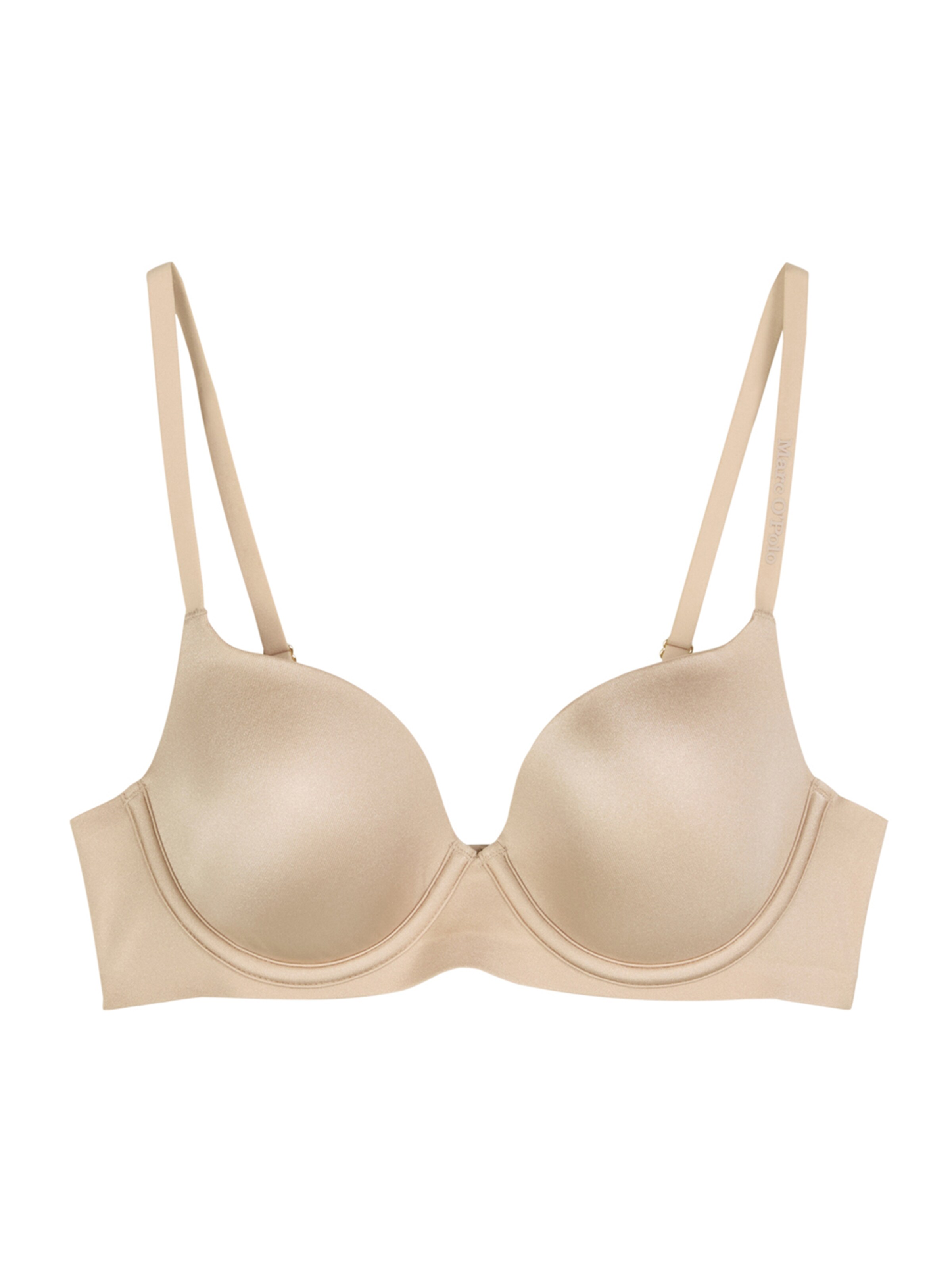 Marc O'Polo T-Shirt Bügel-BH ' Shiny Second Skin ' in Beige: Vorderseite