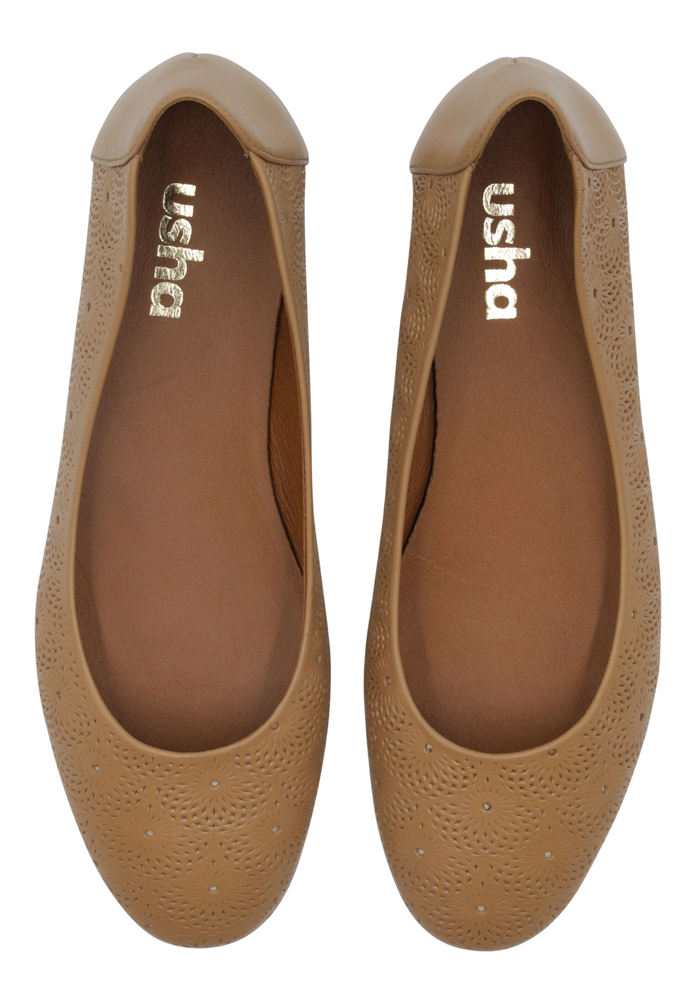 Frauen Ballerinas Usha Ballerina in Sand - VE42903 Frauen Ballerinas Usha Ballerina in Sand - VE42903