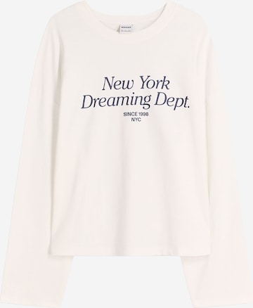 Bershka Shirt in Weiß: Vorderseite