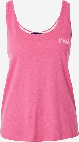 Superdry Top 'Classic' in Pink: front