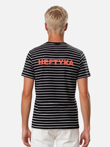 HEFTYKA Shirt 'STRIPE TEE'‌‌‌‌‌‌‌‌‌ in Schwarz