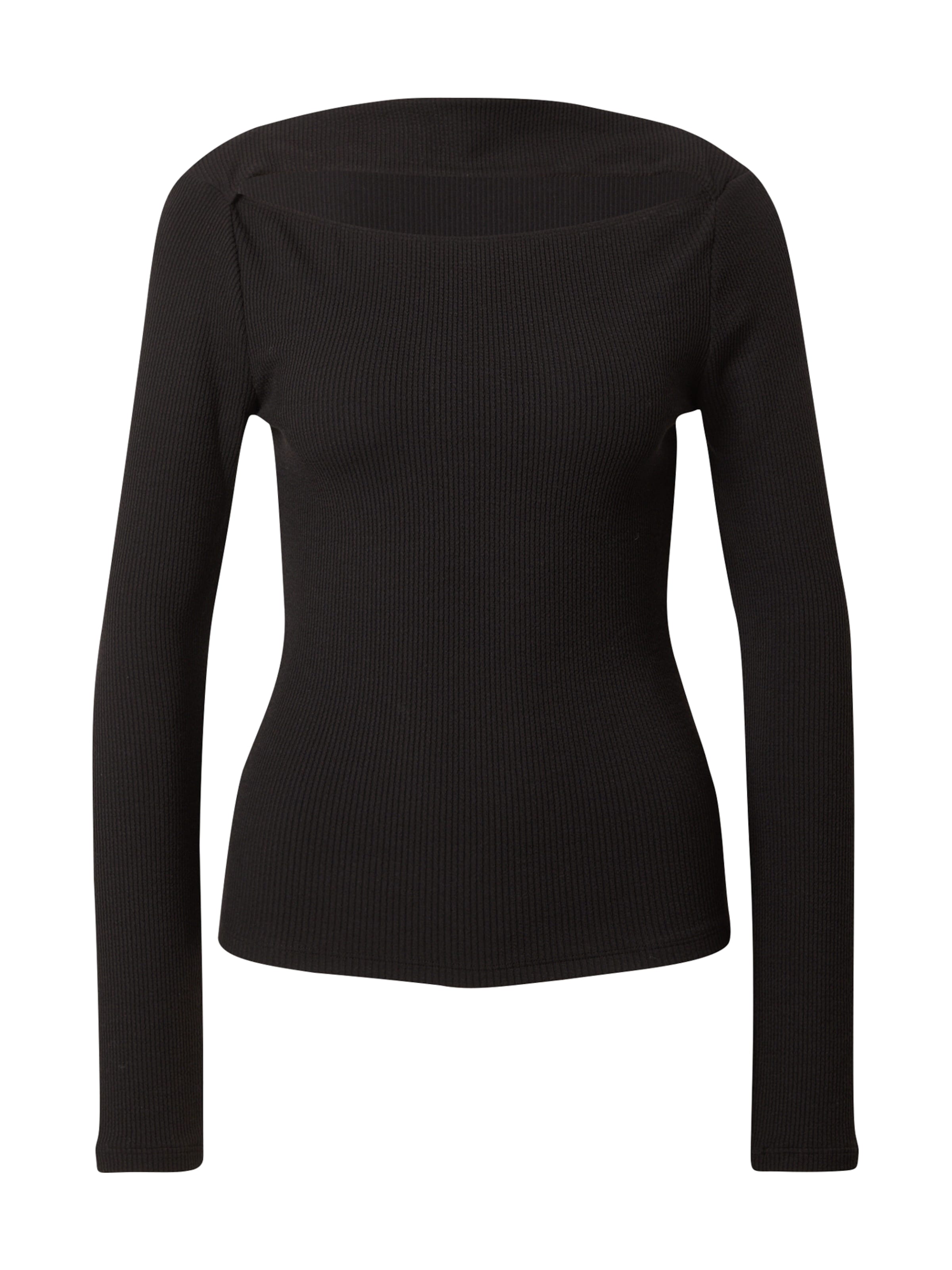 Tricou de la Gina Tricot pe negru: față