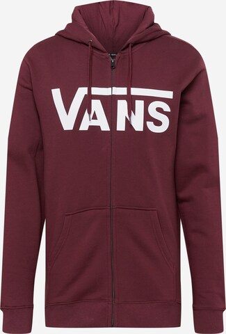 VANS Regular fit Sweatvest in Rood: voorkant