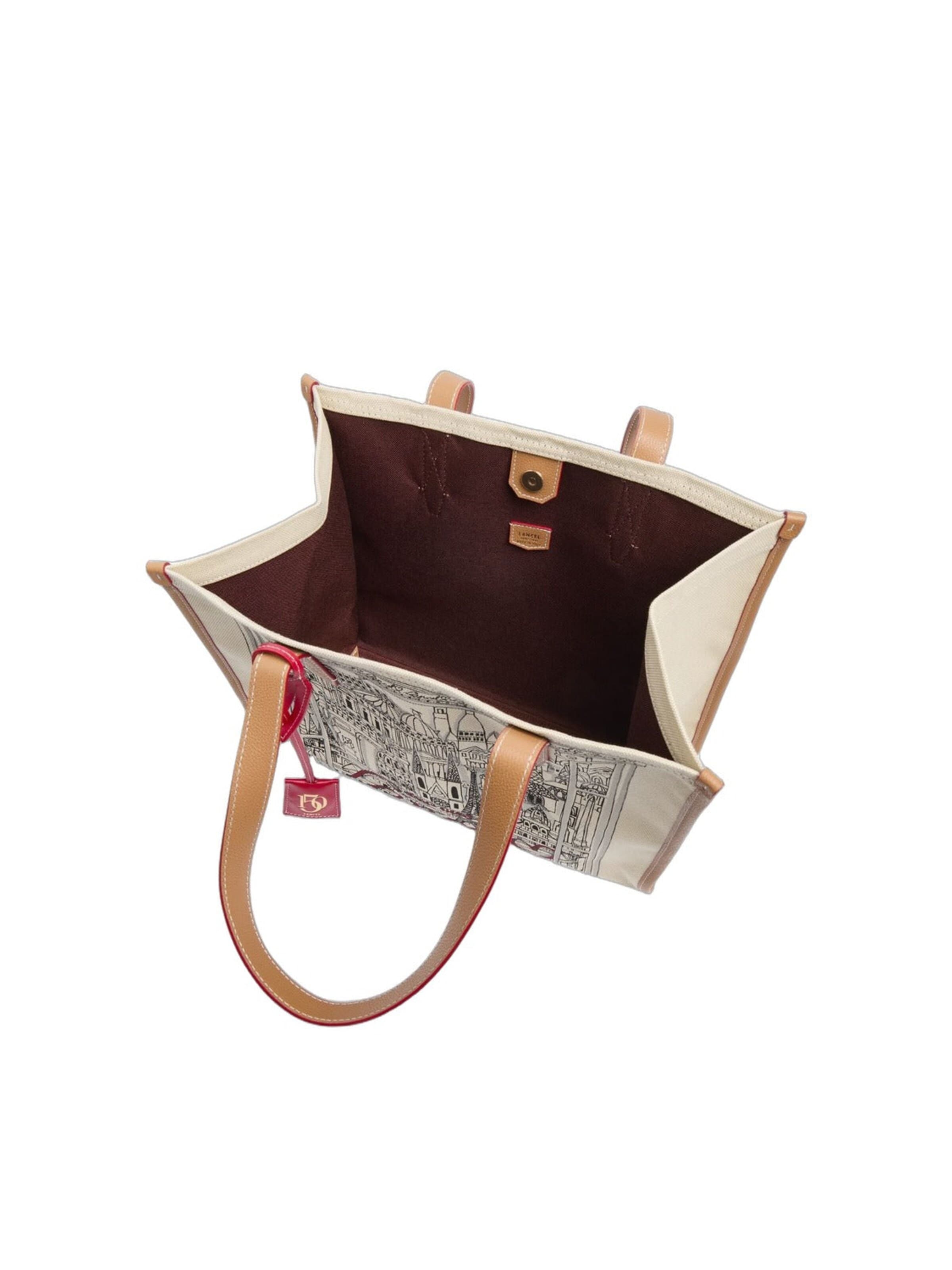 Shopper 'Lancel Capsule Cabas L Toile Naturel Beige' di Lancel in beige