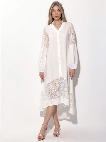 Robe-chemise MSN Collection en blanc