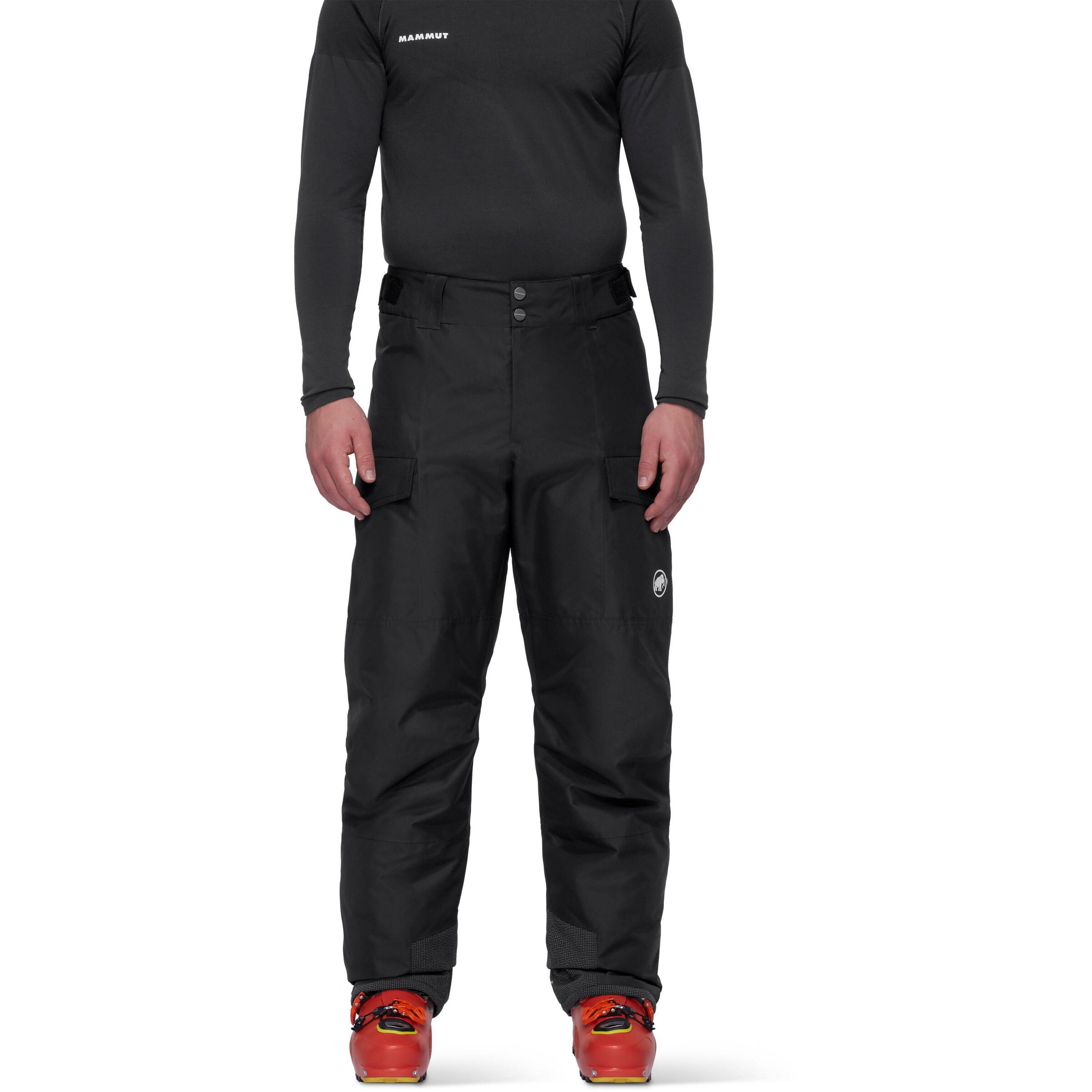 MAMMUT Regular Workout Pants 'Fall Line' in Black