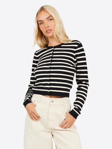 Cardigan BRAVE SOUL en noir : devant