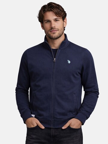 U.S. POLO ASSN. Sweatjacke in Blau: Vorderseite