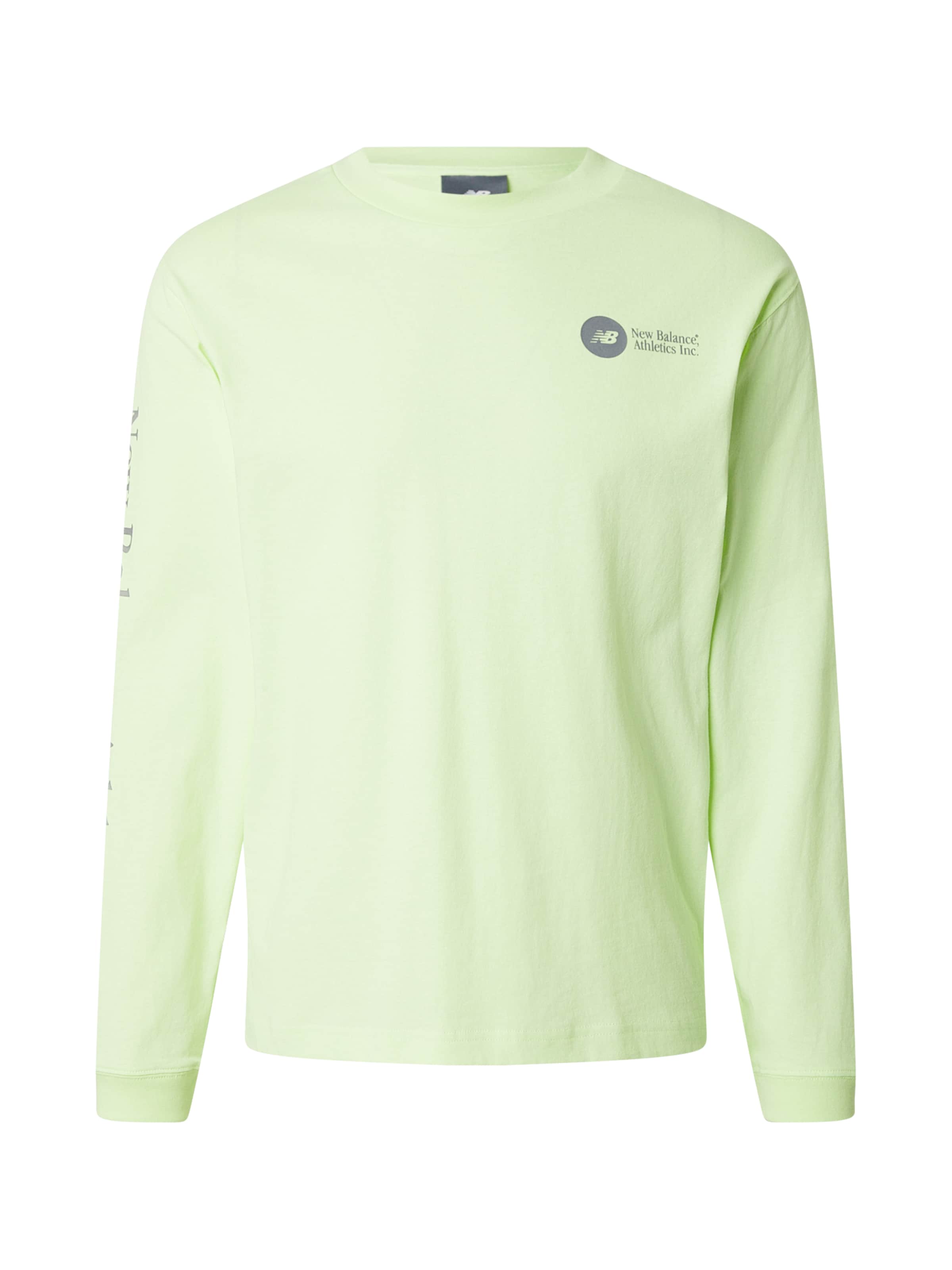 new balance Shirt in Dark grey / Light green / Purple, Item view
