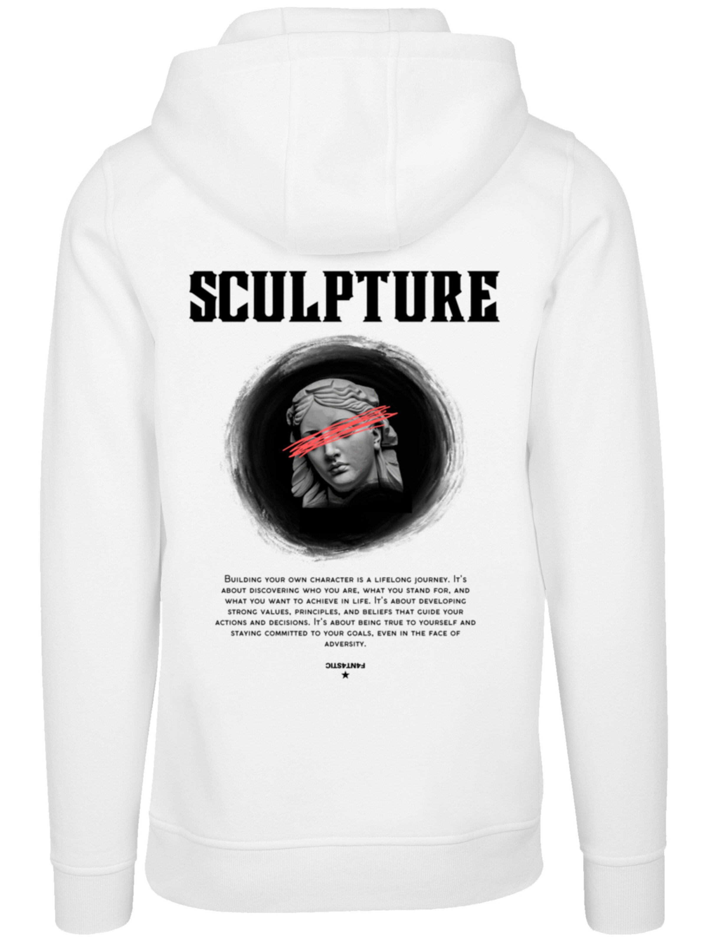 F4NT4STIC Sweatshirt 'SCULPTURE' in Wit