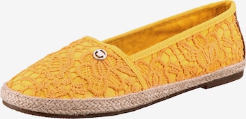 TOM TAILOR Espadrilles in Yellow: front
