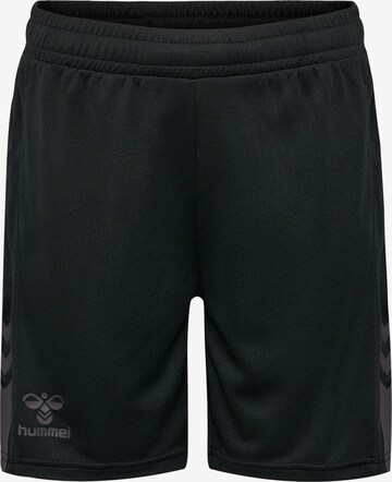 Hummel Regular Workout Pants in Black: front