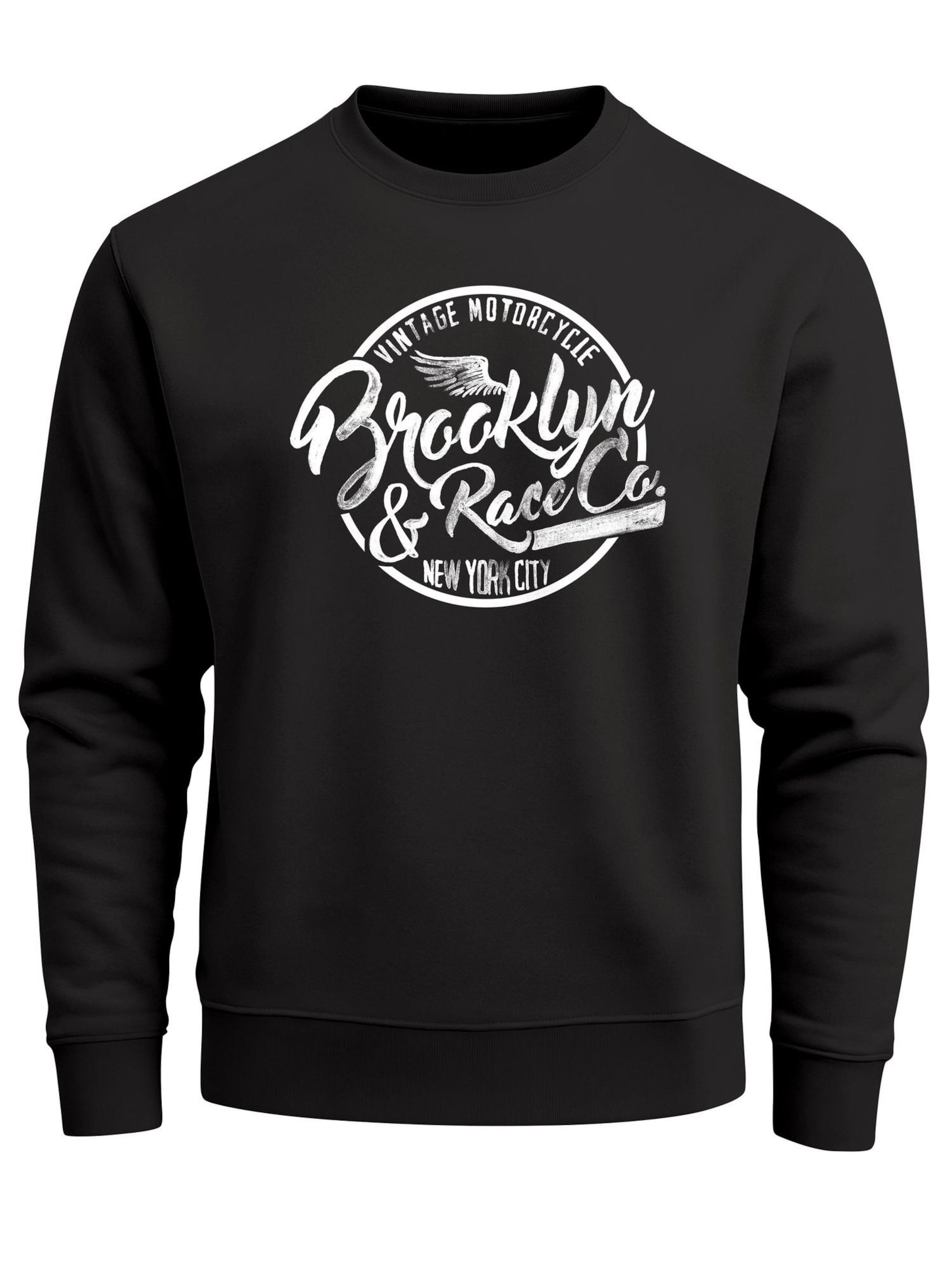 Neverless Sweatshirt 'Brooklyn Race' in Black: front
