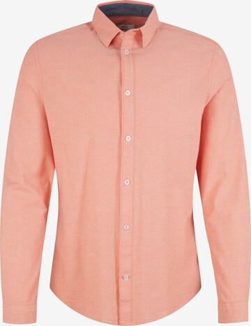 Chemise TOM TAILOR en orange : devant