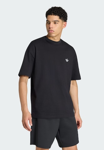 ADIDAS ORIGINALS - Camiseta 'Trefoil Essentials' en negro: frente