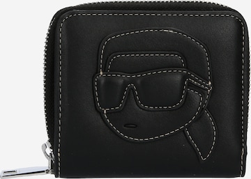 Karl Lagerfeld Wallet 'Ikonik 2.0' in Black: front