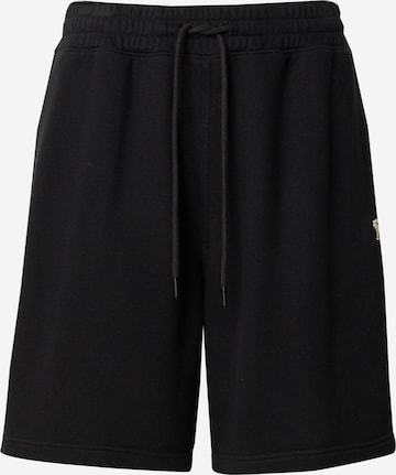 Abercrombie & Fitch Regular Broek in Zwart: voorkant