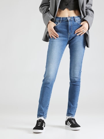 WRANGLER Skinny Džíny 'HIGH SKINNY' – modrá: přední strana