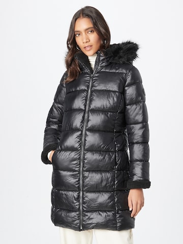 Lauren Ralph Lauren Χειμερινό παλτό σε μαύρο: μπροστά