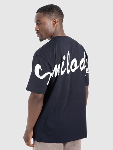 T-Shirt ' Liquid Brail ' Smilodox en bleu