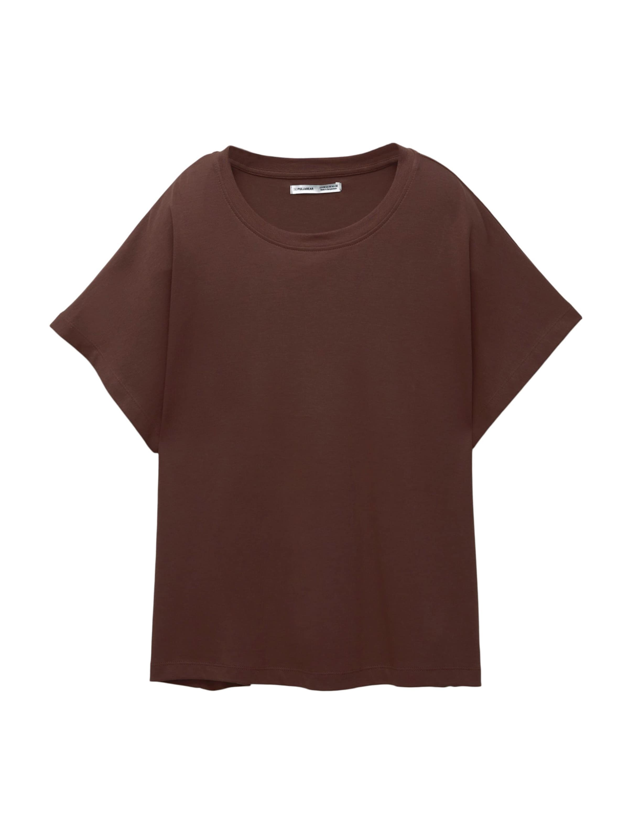 Pull&Bear Shirt in de kleur Aubergine, Productweergave