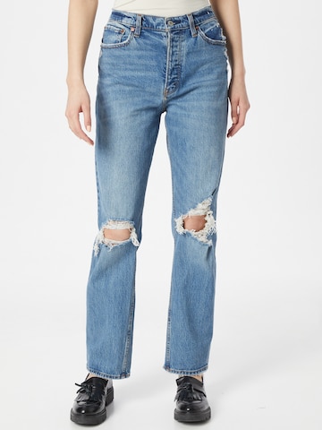 Abercrombie & Fitch Regular Jeans i blå: forside