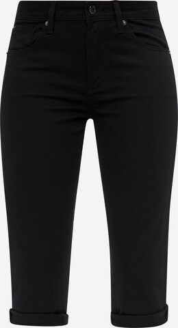 QS Slimfit Jeans in Zwart: voorkant