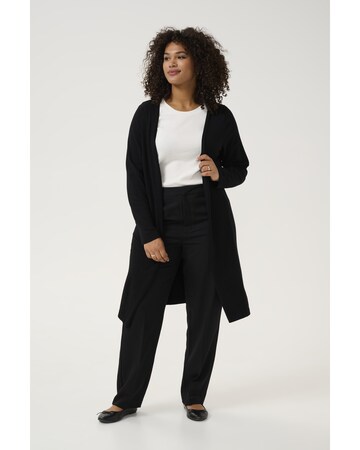 KAFFE CURVE Strickjacke 'Farsia' in Schwarz