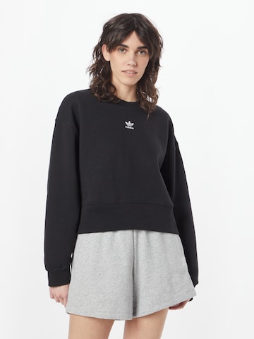 ADIDAS ORIGINALS Sweatshirt 'Adicolor Essentials' in Black: front