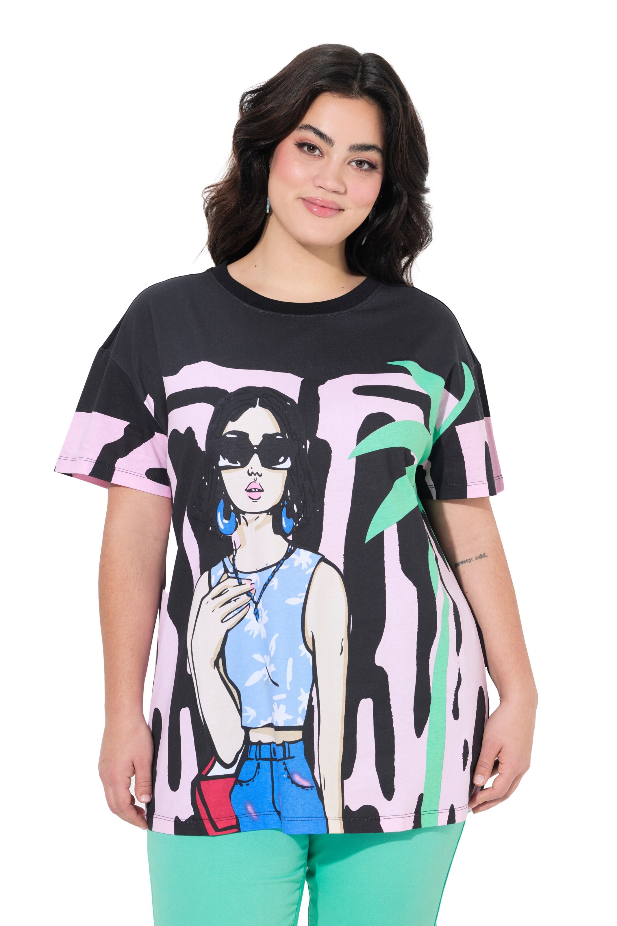 Angel of Style T-Shirt in Schwarz: Vorderseite