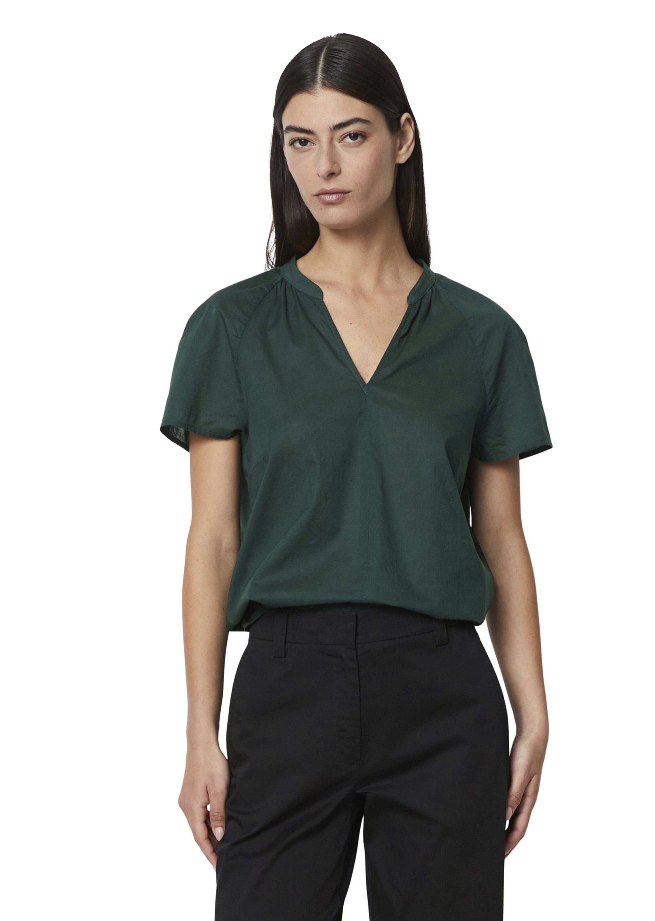 Marc O'Polo Bluse in Grün: Vorderseite