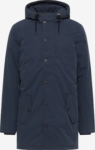 ICEBOUND Winter Coat in Blue: front