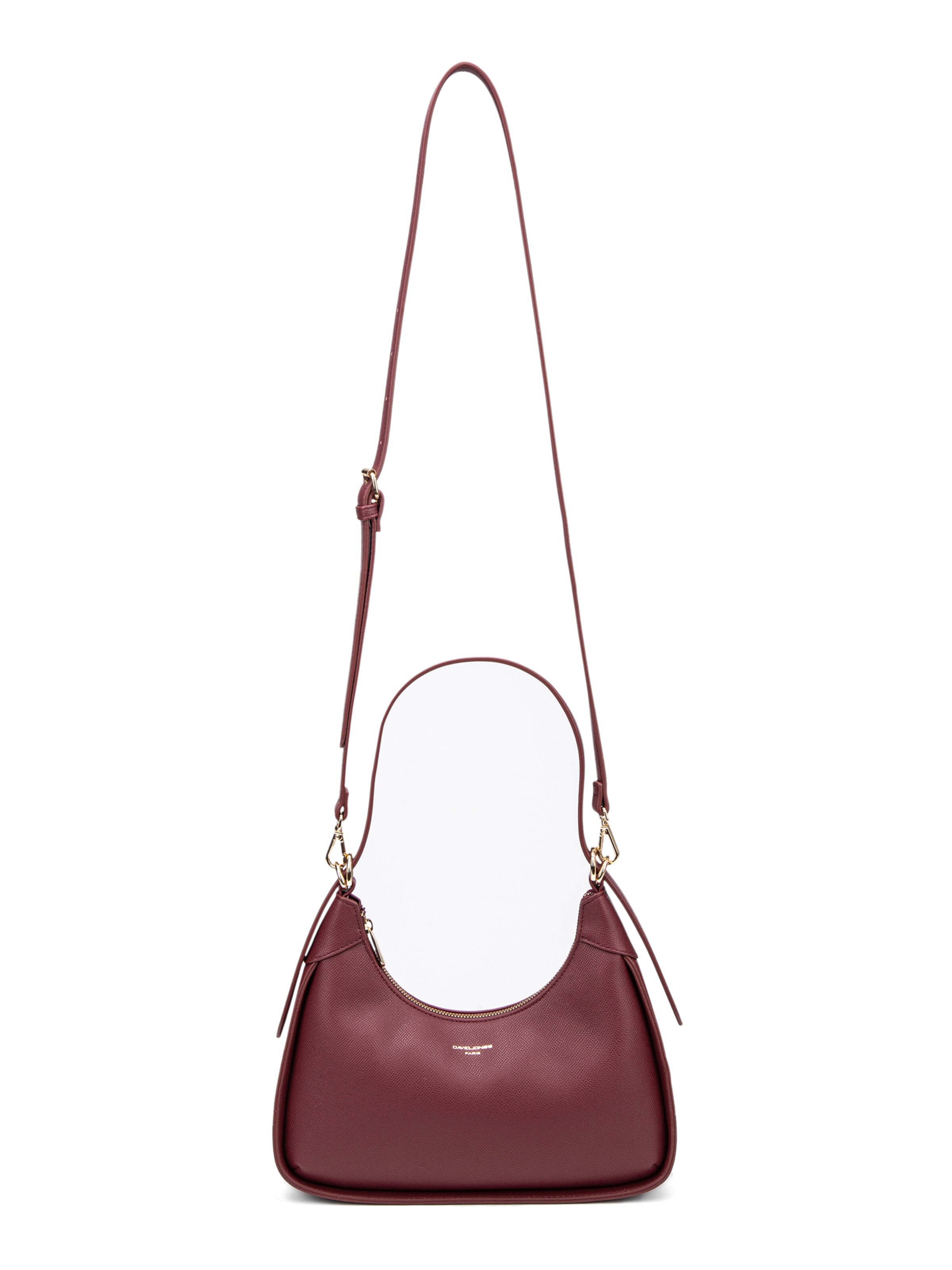Borsa a spalla 'Borsa a spalla donna pelle vegana PU - Lisandra Elite nera' di David Jones in rosso
