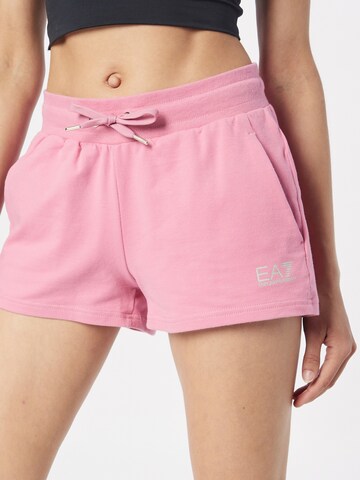 EA7 Emporio Armani - regular Pantalón en rosa