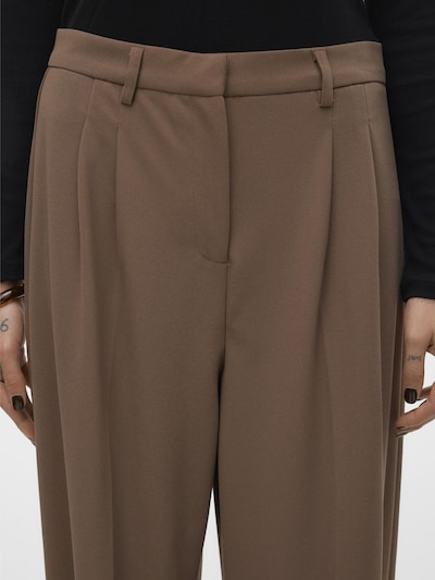 VERO MODA Bandplooibroek in de kleur Bruin, Productweergave